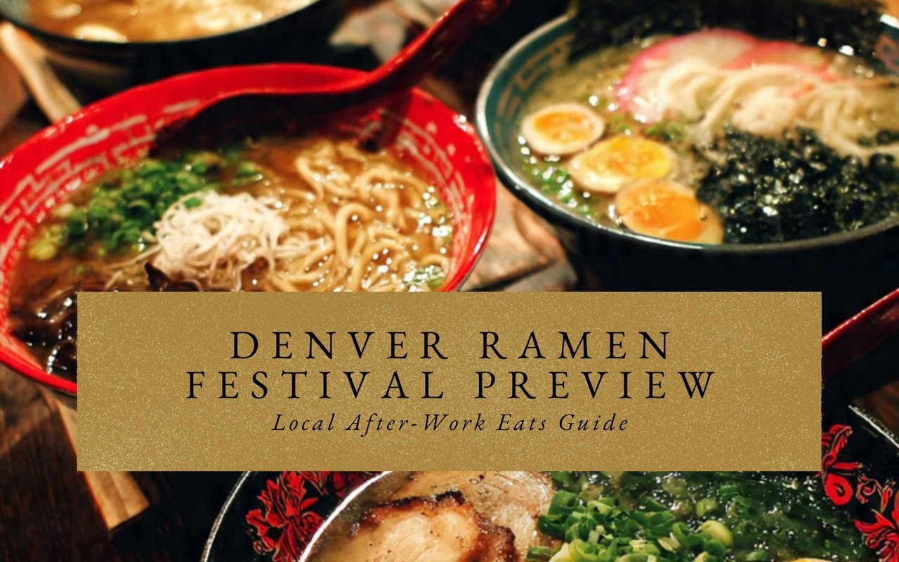 Steamy ramen bowls at Menya Noodle Bar downtown Denver, locals slurping after Ramen Festival.