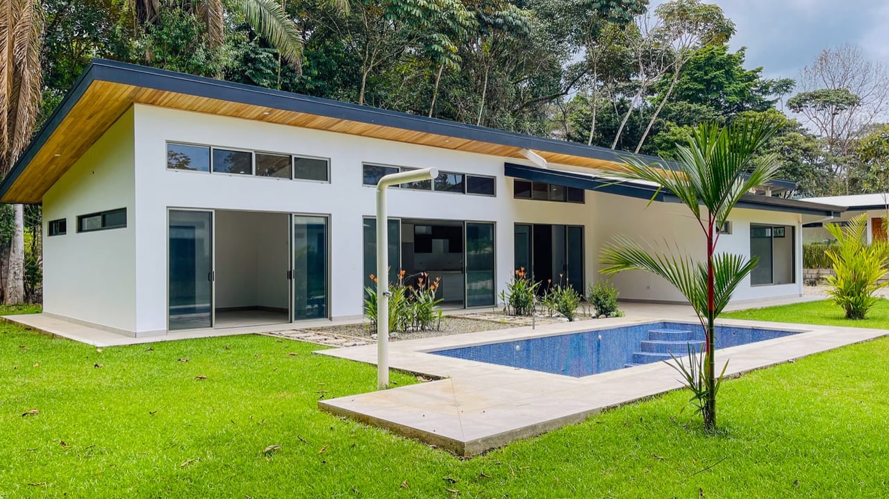 Brand New Three-Bedroom Mountain View Home in Ojochal, Costa Rica