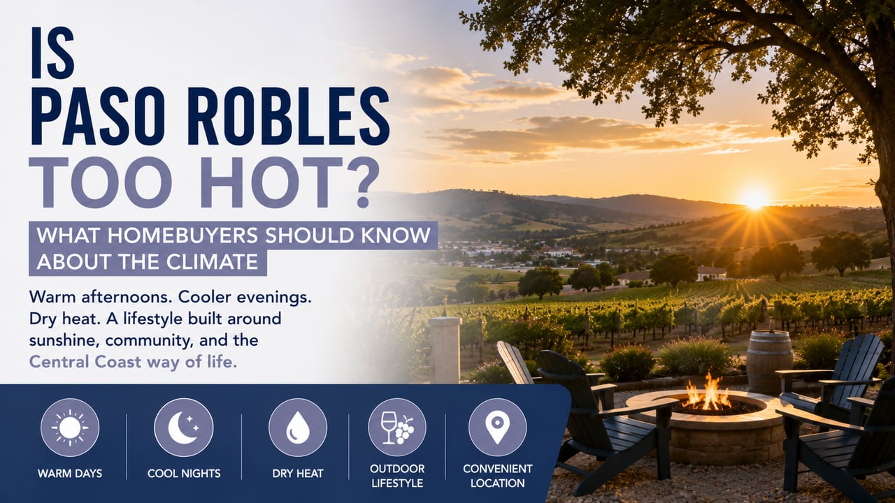 Is Paso Robles Too Hot? What Homebuyers Should Know About the Climate