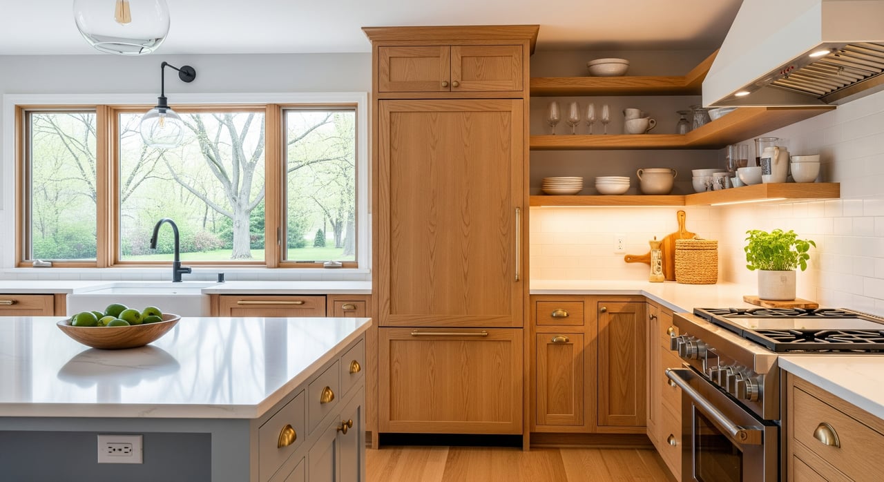 Kitchen Refresh Ideas for Oswego’s Oak-Cabinet Homes