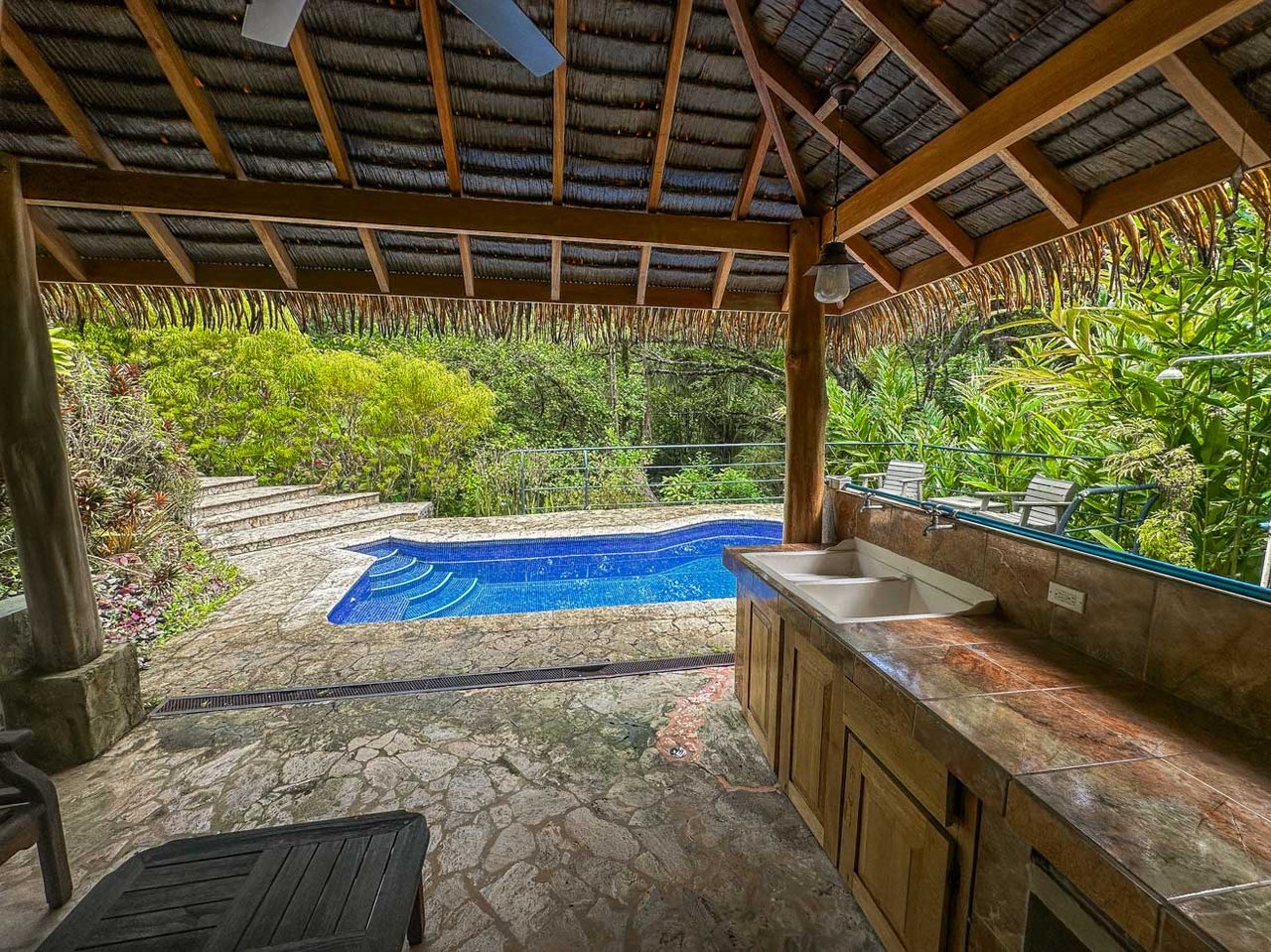 Ojochal Jungle Retreat for Sale with River, Pool, and Income-Generating Casitas