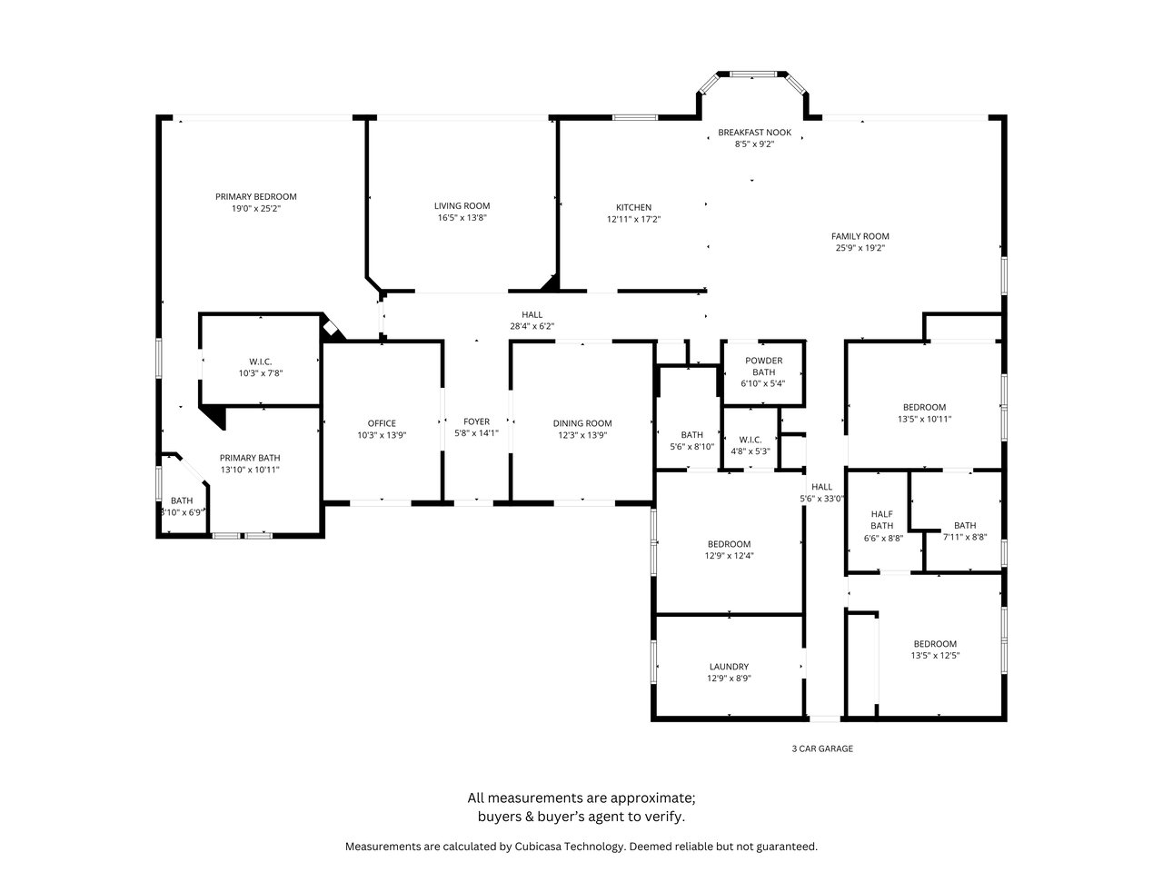 Single Story Home on 1/2 Acre Lot