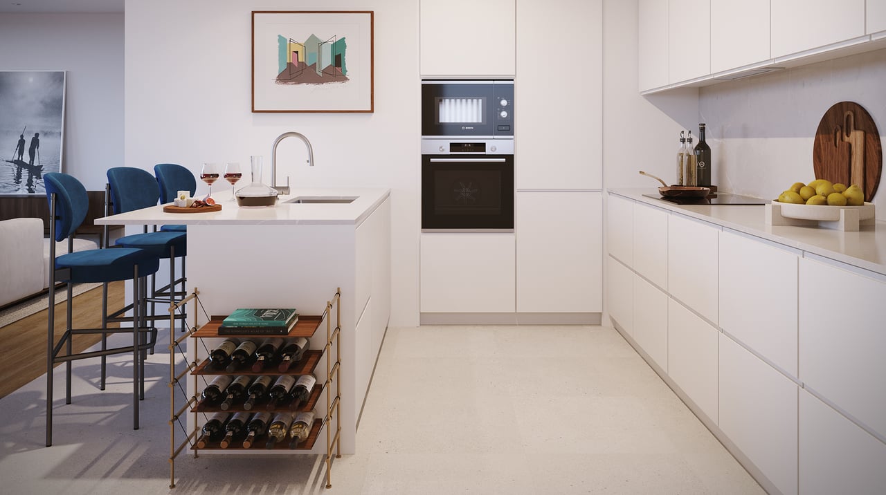 Contemporary 1-Bedroom Apartment with Private Terrace and Parking