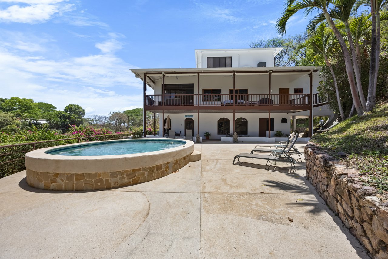 Casa Veranera & Bonus Lot | Elegant 7-Bedroom Coastal Estate with Ocean Views Steps from Playa Flamingo