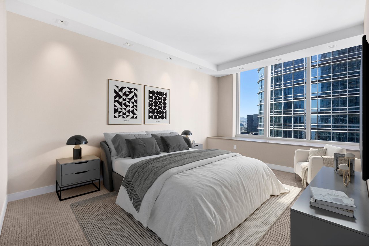 High-Floor, Two-Bedroom + Library at 301 Mission