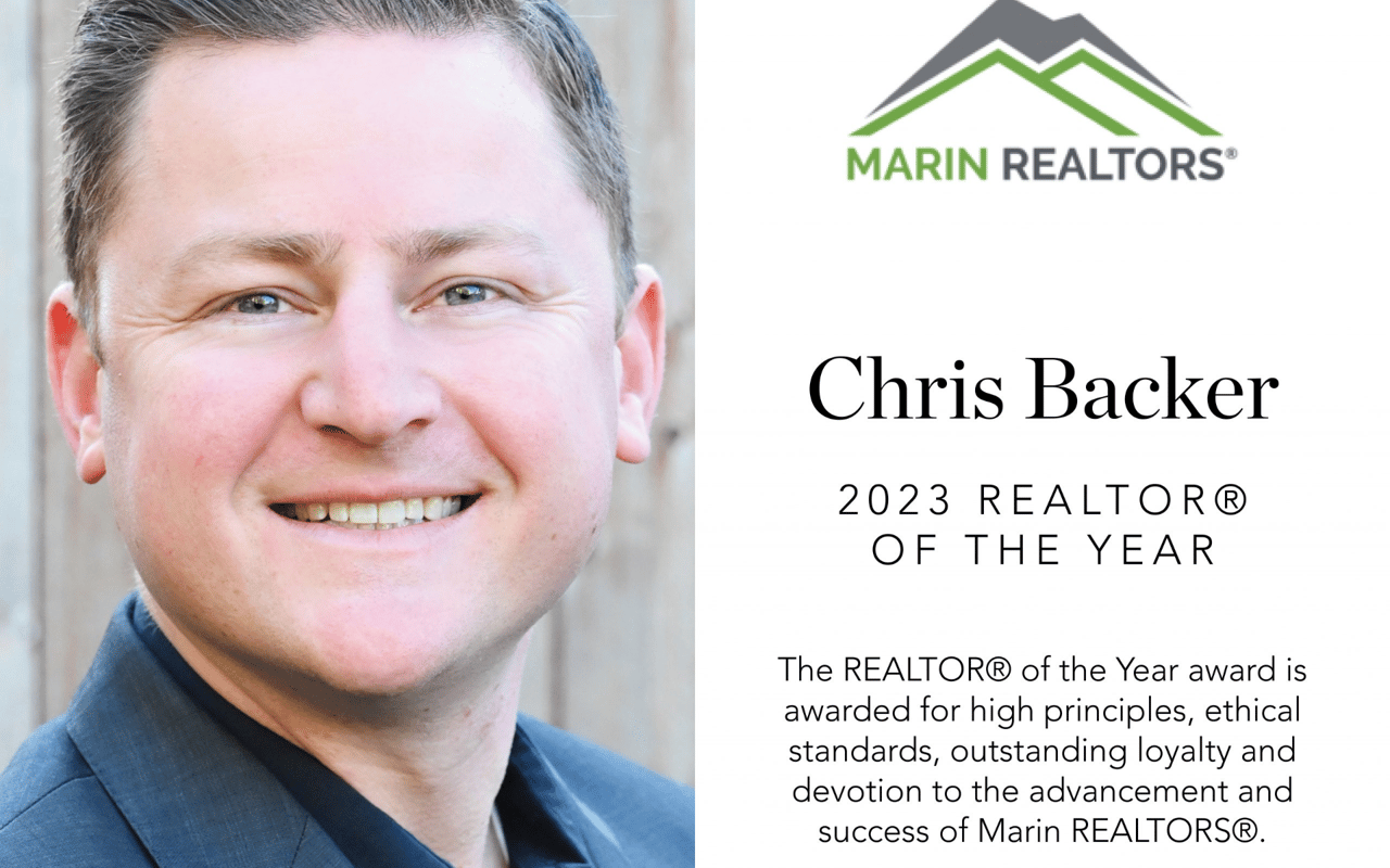 Chris Backer Is Named 2023 REALTOR® of the Year by Marin Association of Realtors