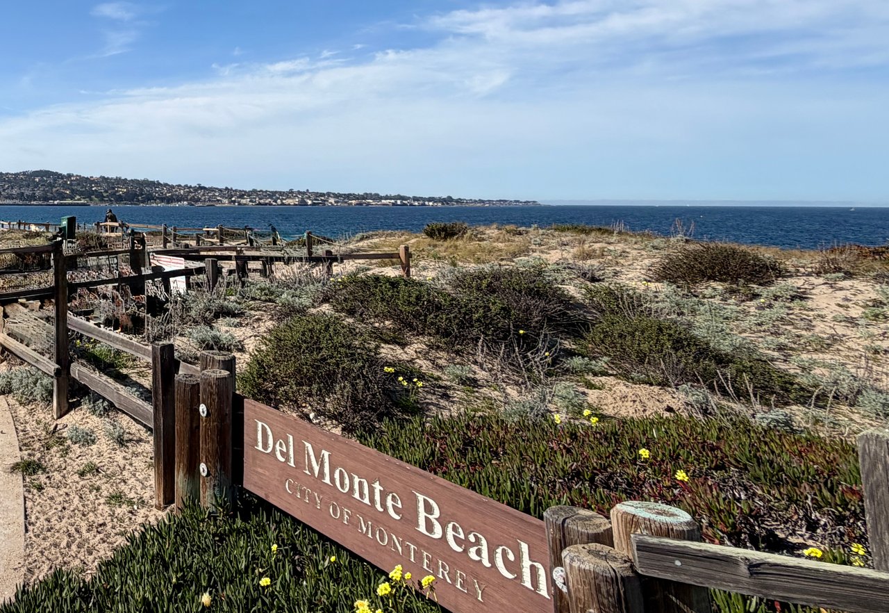 Residential neighborhoods and coastal community in Monterey California