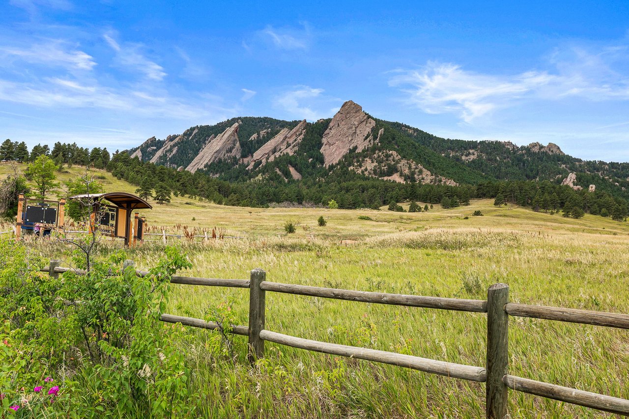 Flatirons Overlooking Chautauqua Trails