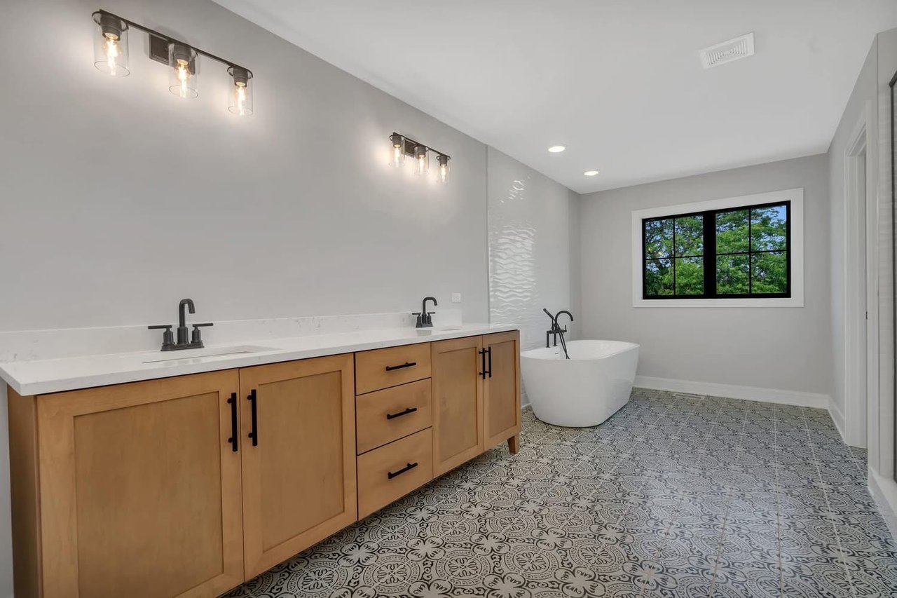 Bathroom Wood Vanity View