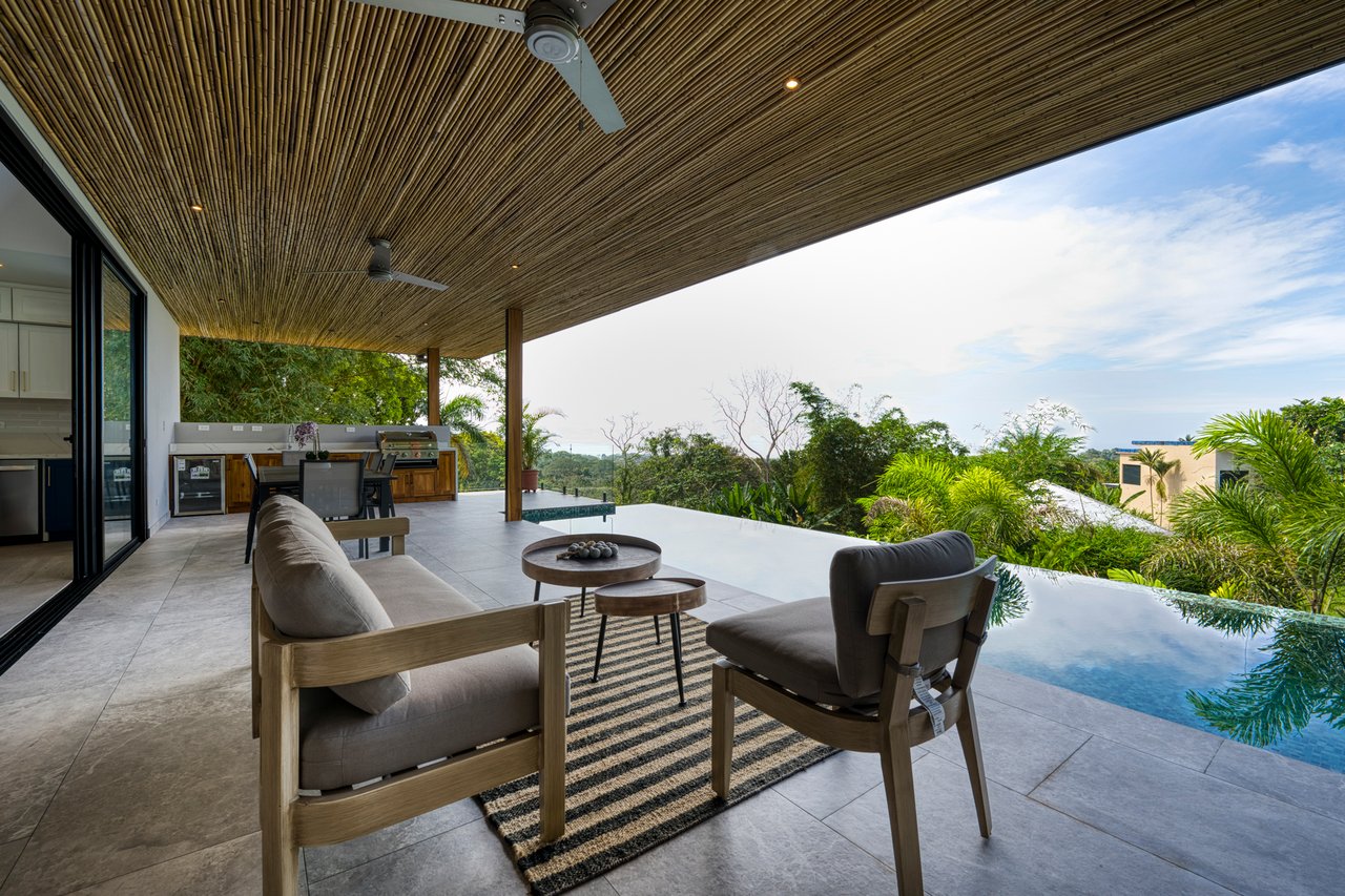 Ocean & Sunset View New Construction Home in Uvita