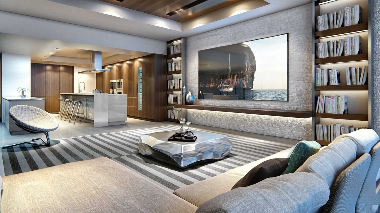 Turnberry Ocean Club residence interior living room 