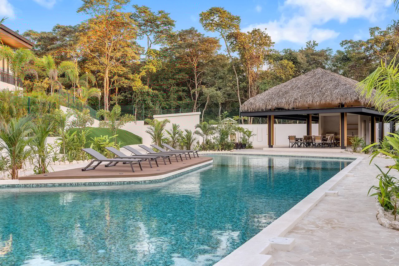 Villa Tropical Dawn | 4-Bedroom Modern Oasis in Bosques de Pinilla with Forest Views & Resort-Style Amenities