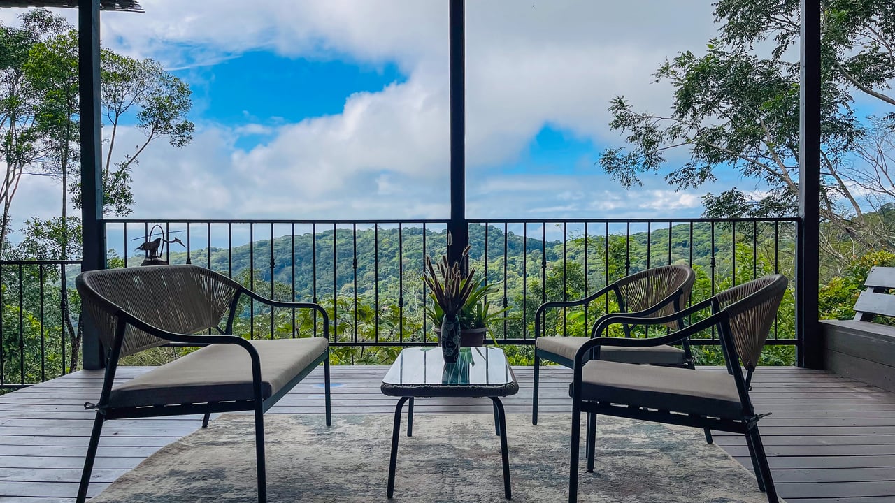 Jungle Canopy Retreat with Ocean, Cano Island & Mountain Views Near Dominical