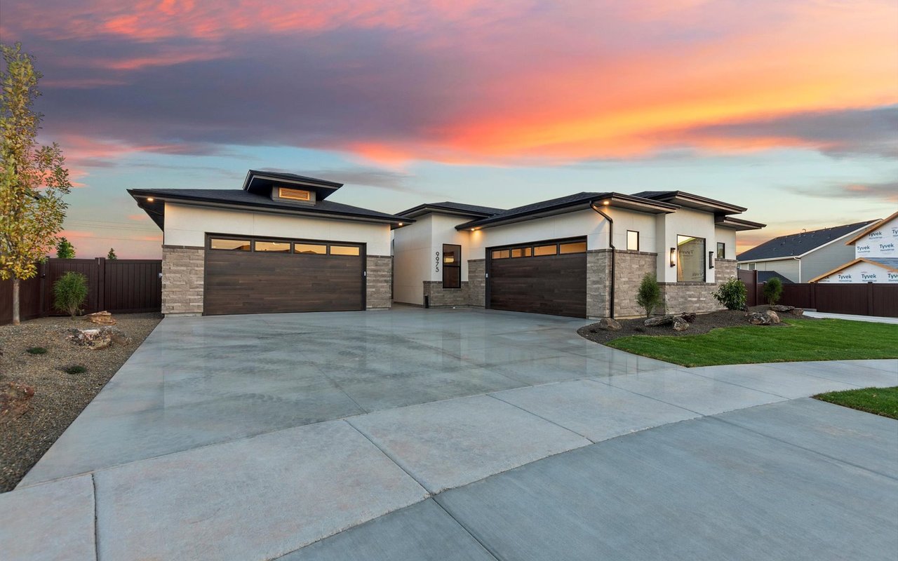 Contemporary Craftsman with Front Entry Courtyard