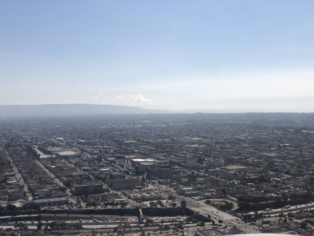 Aerial view southwest across Hawthorne, photographed in October 2021