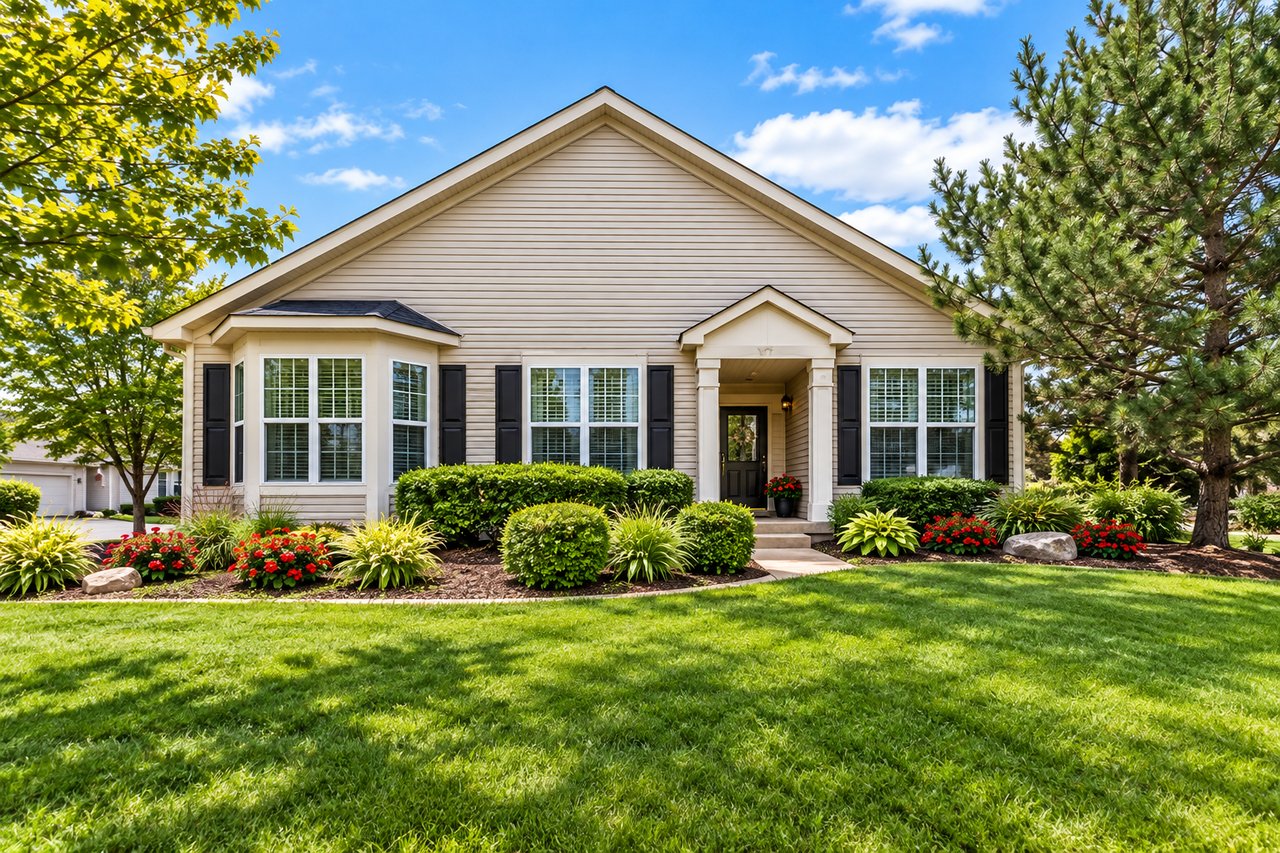 Harbor View townhome at Grand Haven in Romeoville Illinois
