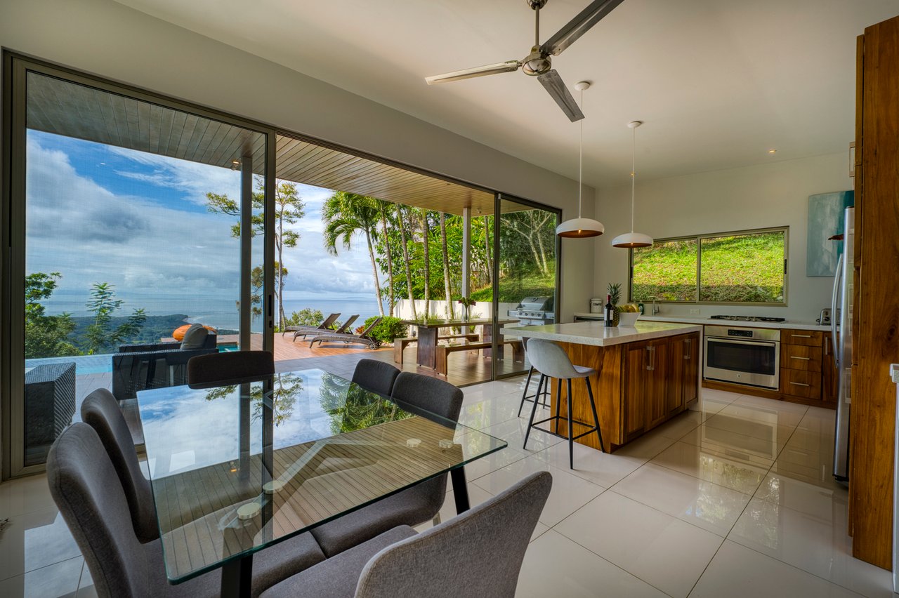 Costa Rican Villa with Whales Tail Views