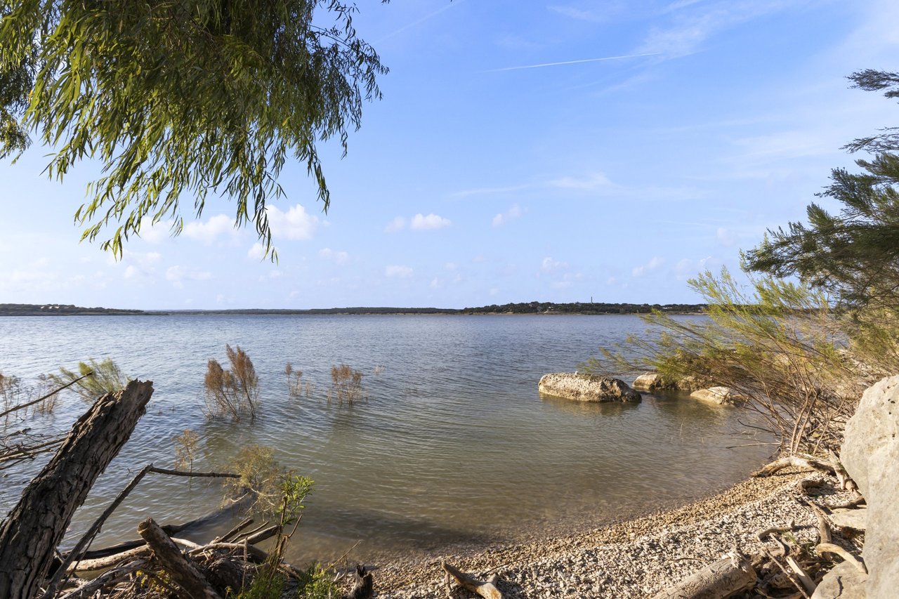 Rocky cove on the Canyon Lake shoreline, Canyon Lake, TX