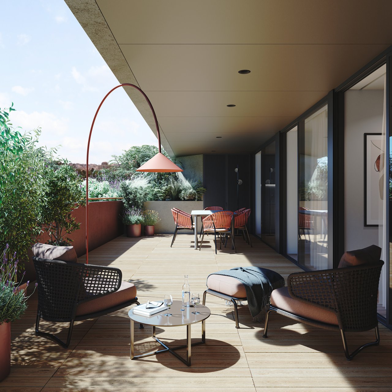 Stylish Two-Bedroom Home with Private Terrace and Garage in Porto