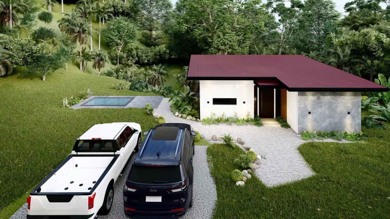 Brand New 2 Bedroom Home on Acreage Backing onto Jungle and Creek