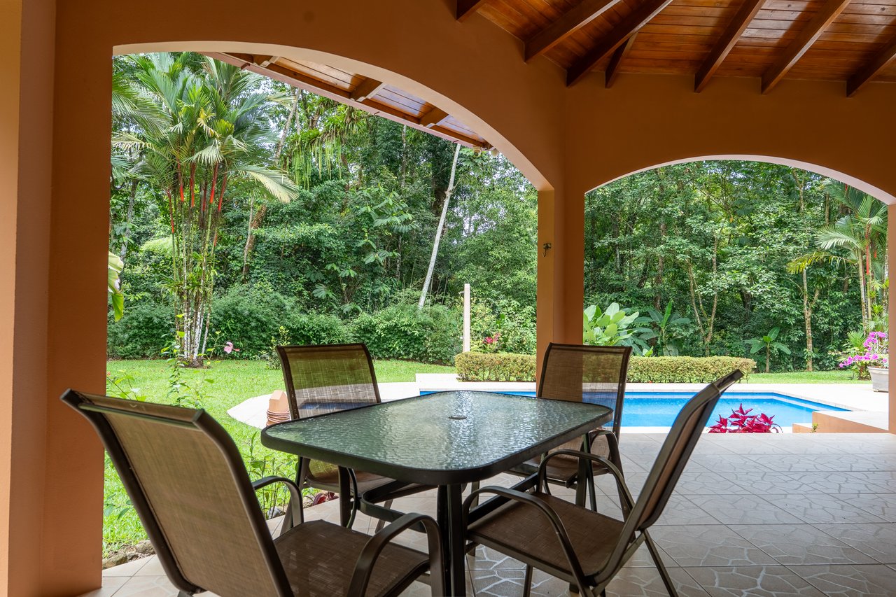 Ojochal Home for Sale with Pool, Creek & 1.6 Acres