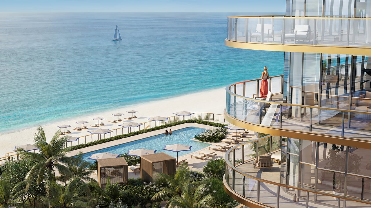 Waldorf Astoria Residences Pompano Beach interior balconies 