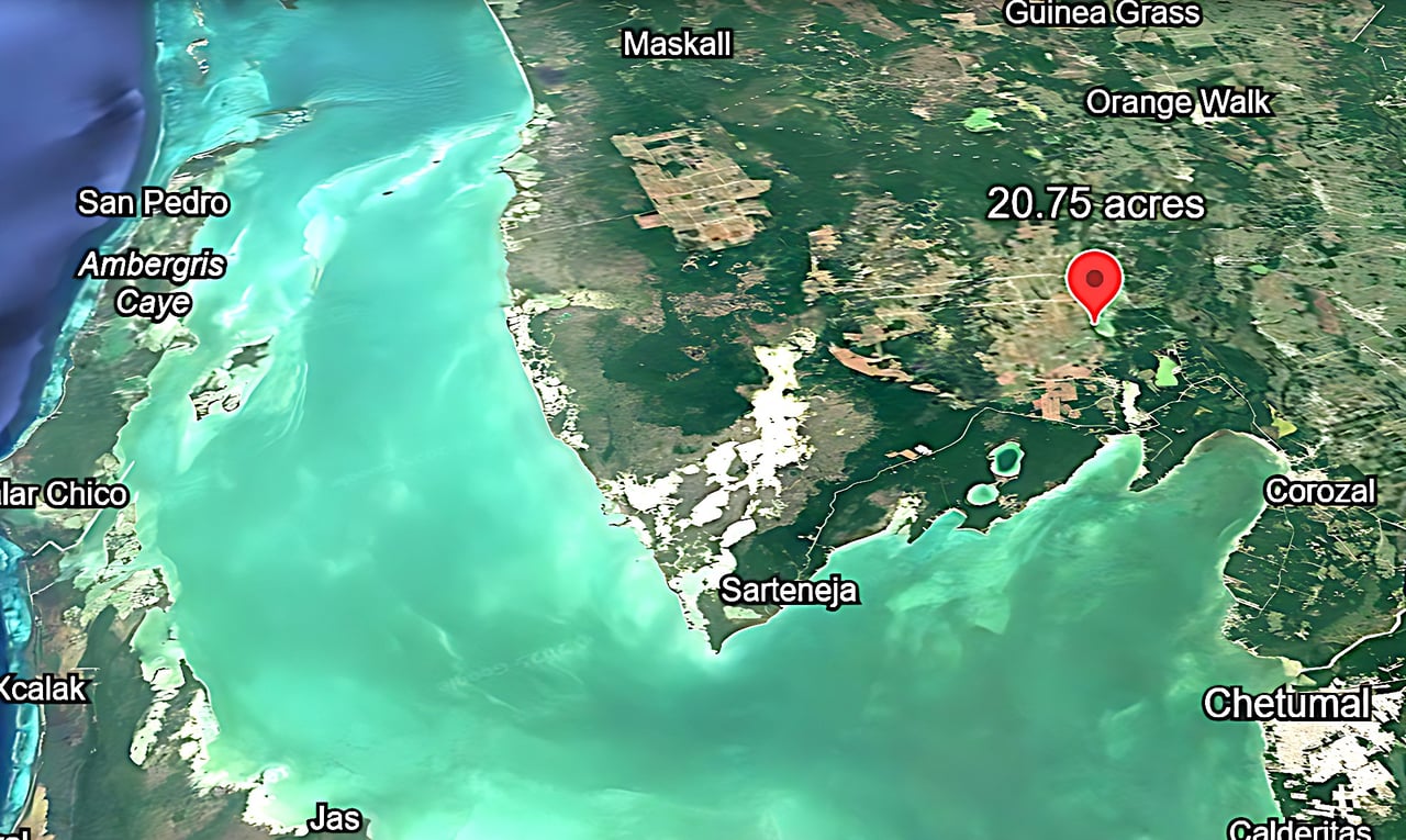 20 acres on the northeast bank of Progresso Lagoon