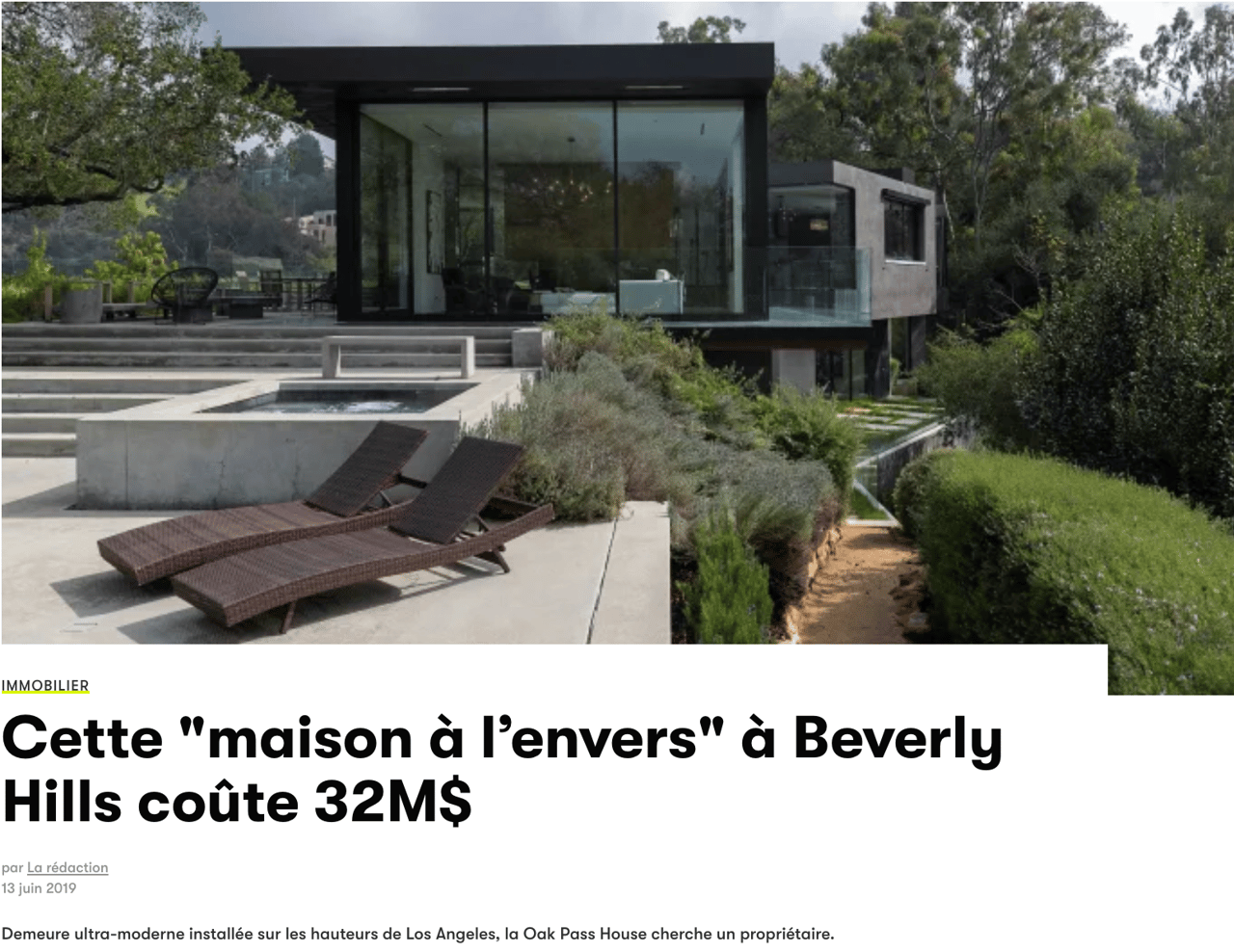GQ France: Oak Pass House