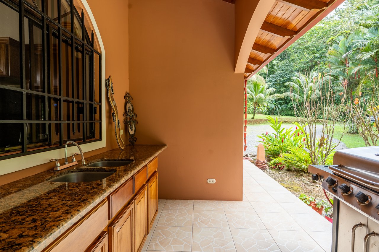 Ojochal Home for Sale with Pool, Creek & 1.6 Acres