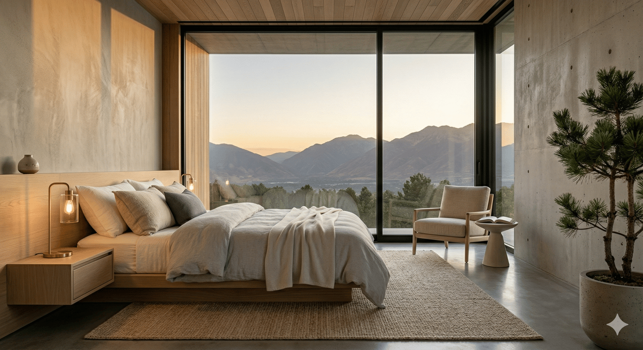 Minimalist modern bedroom