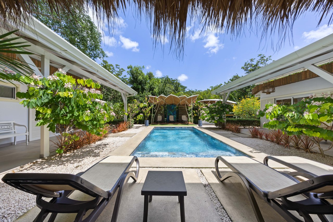 Casa Karibe | Vibrant 5-Bedroom Caribbean-Inspired Villa with Pool in Gated Tamarindo Community