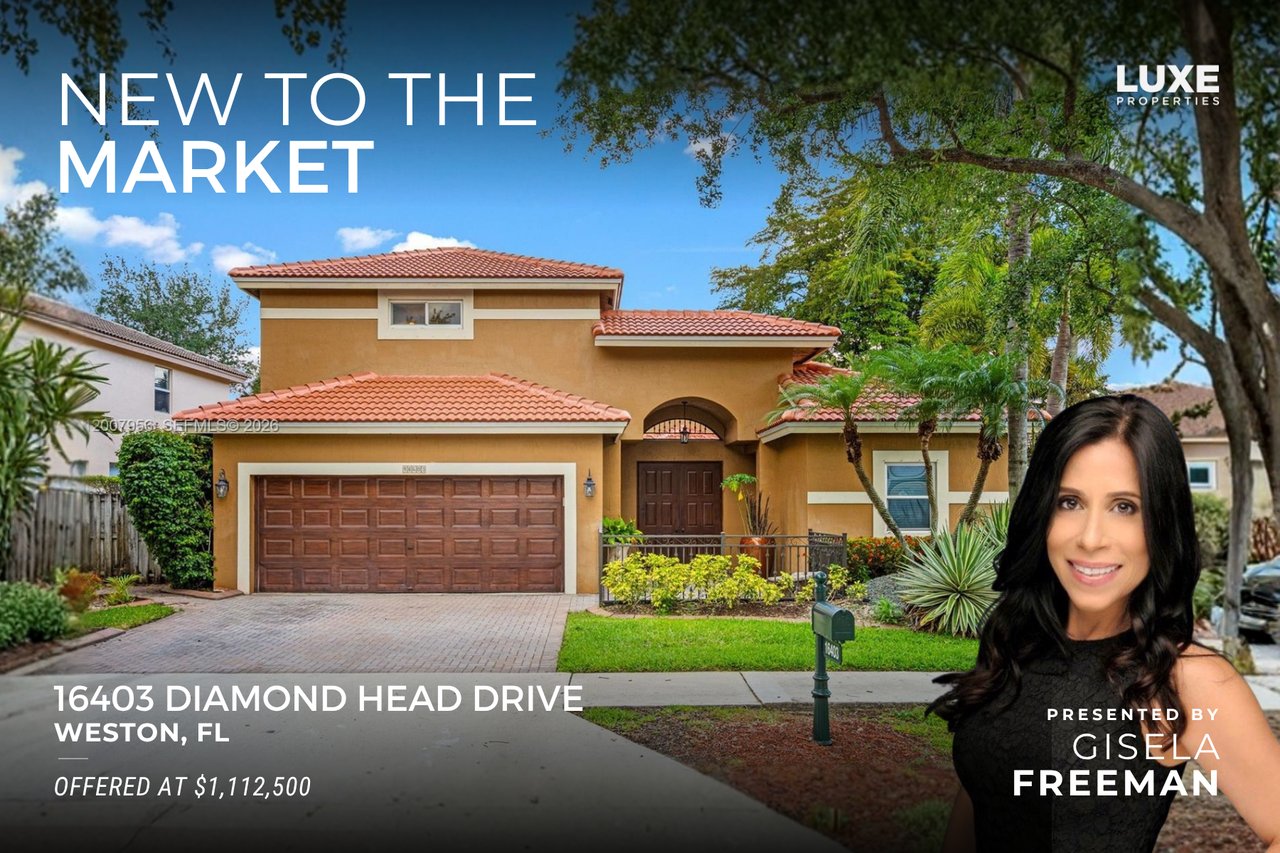 New To The Market: 16403 Diamond Head Drive, Weston, FL |  Stunning Pool home in The Emerald Estates Community