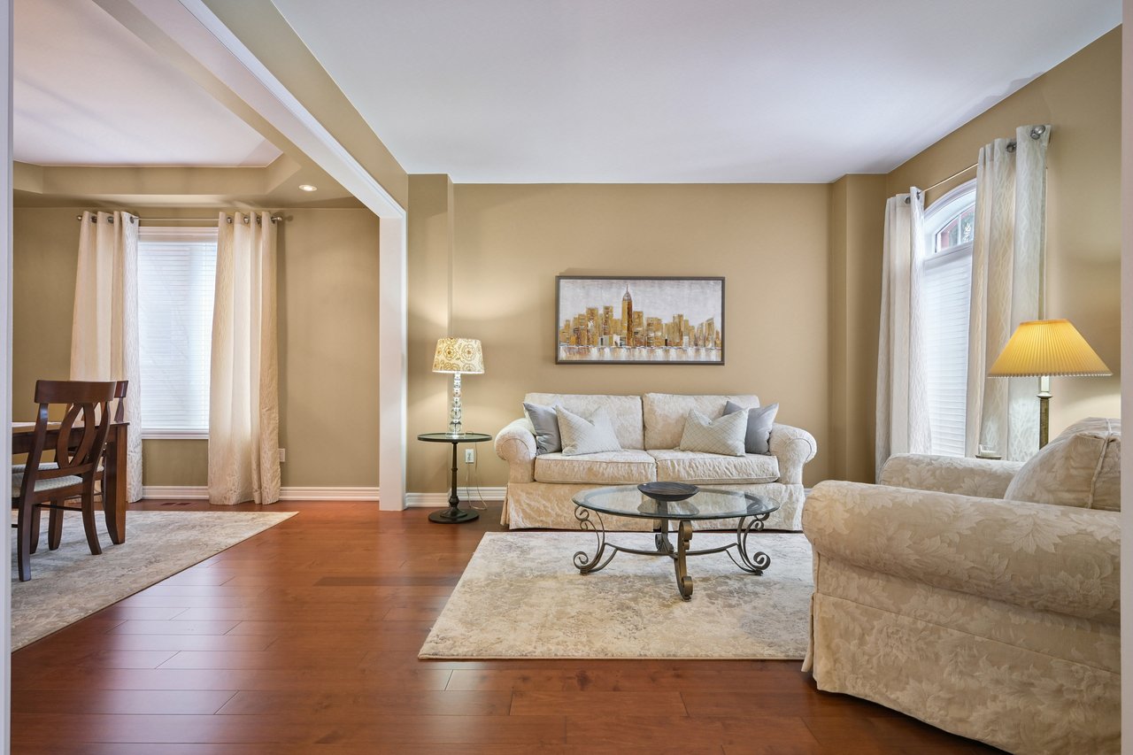 Resort-style yard backing onto lush ravine