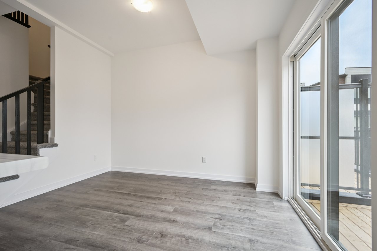 Brand-new, never-lived-in stacked townhome