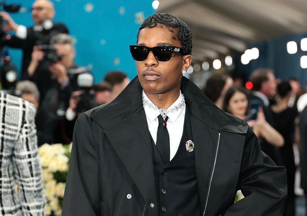 ASAP Rocky Met Gala 2025 black coat look – editorial styling in Brendan Brown’s world of luxury