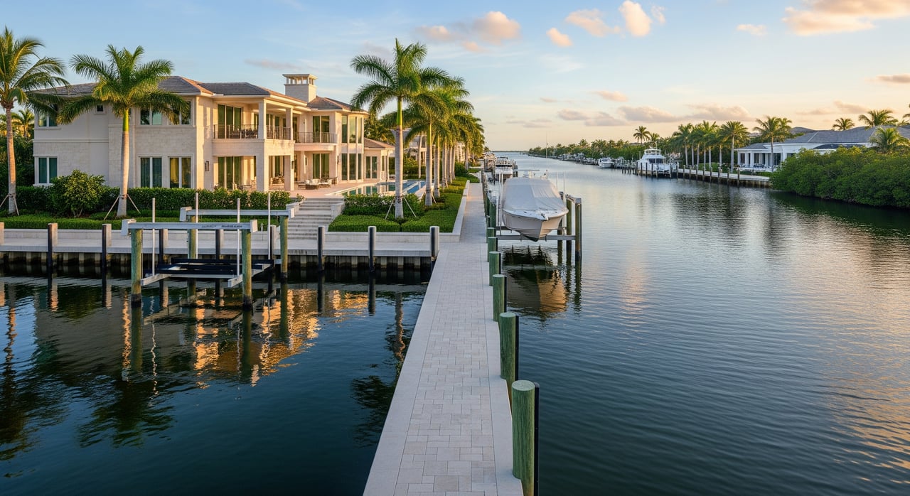 How Dockage And Lot Orientation Affect Aqualane Shores Value