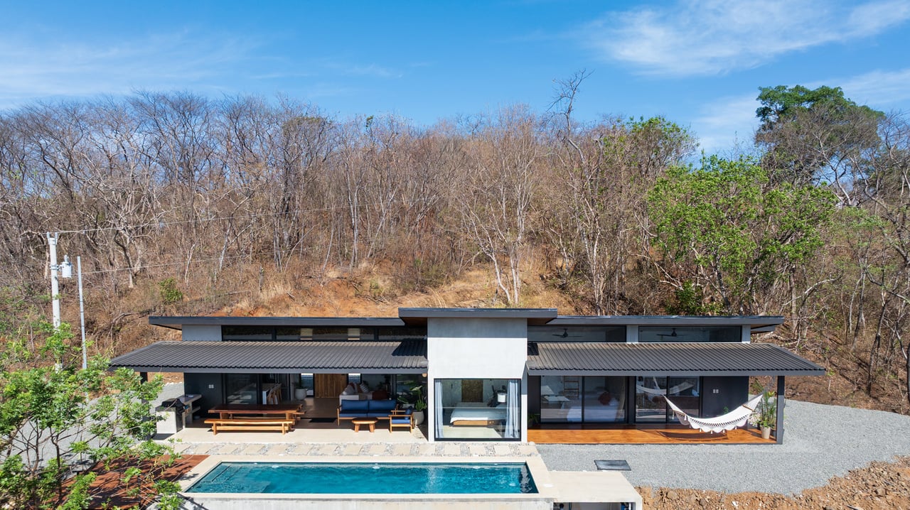 Casa Negra | Modern 3-Bedroom Luxury Home with Pool and Mountain Views near Playa Negra, Costa Rica