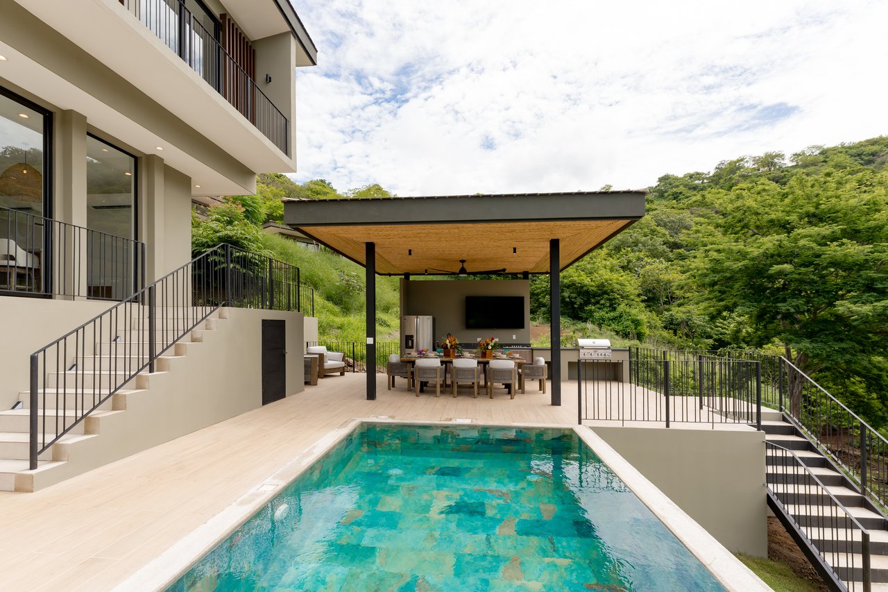 Mata Palo #56 - Bosque Tropic Village | Luxury 4-Bed Jungle Home with Private Pool & Mountain Views in the Pacifico Community, Playas del Coco