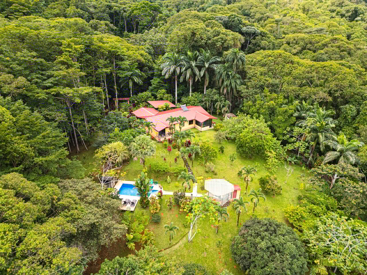 Serene Costa Rican Jungle Retreat with Waterfalls & Wildlife