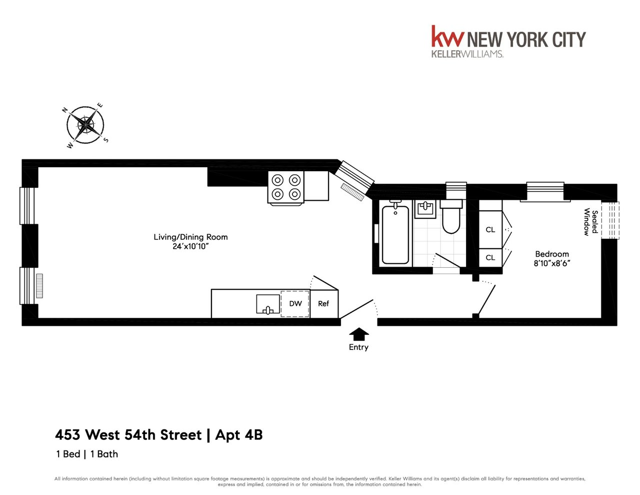 453 West 54th Street, #4B