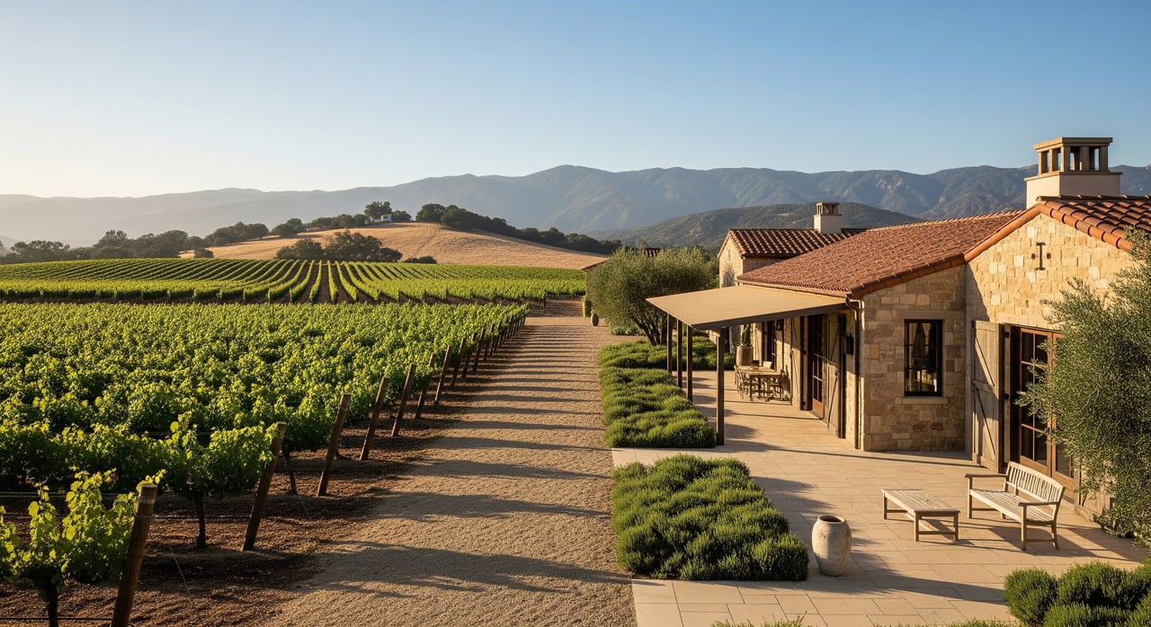 Vineyard Estate Living In Los Olivos