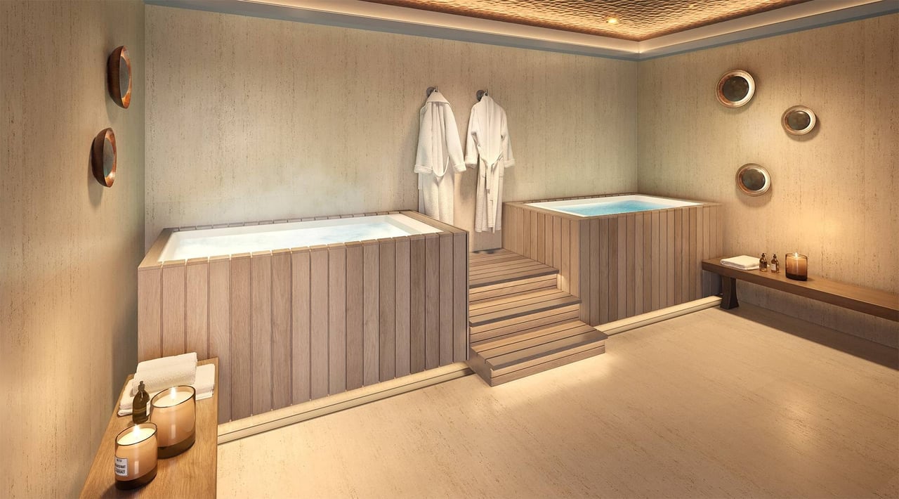 The Lincoln sauna rendering in Coconut Grove, Miami.