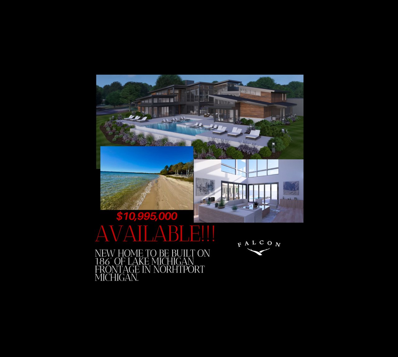 186’ of Lake Michigan Frontage