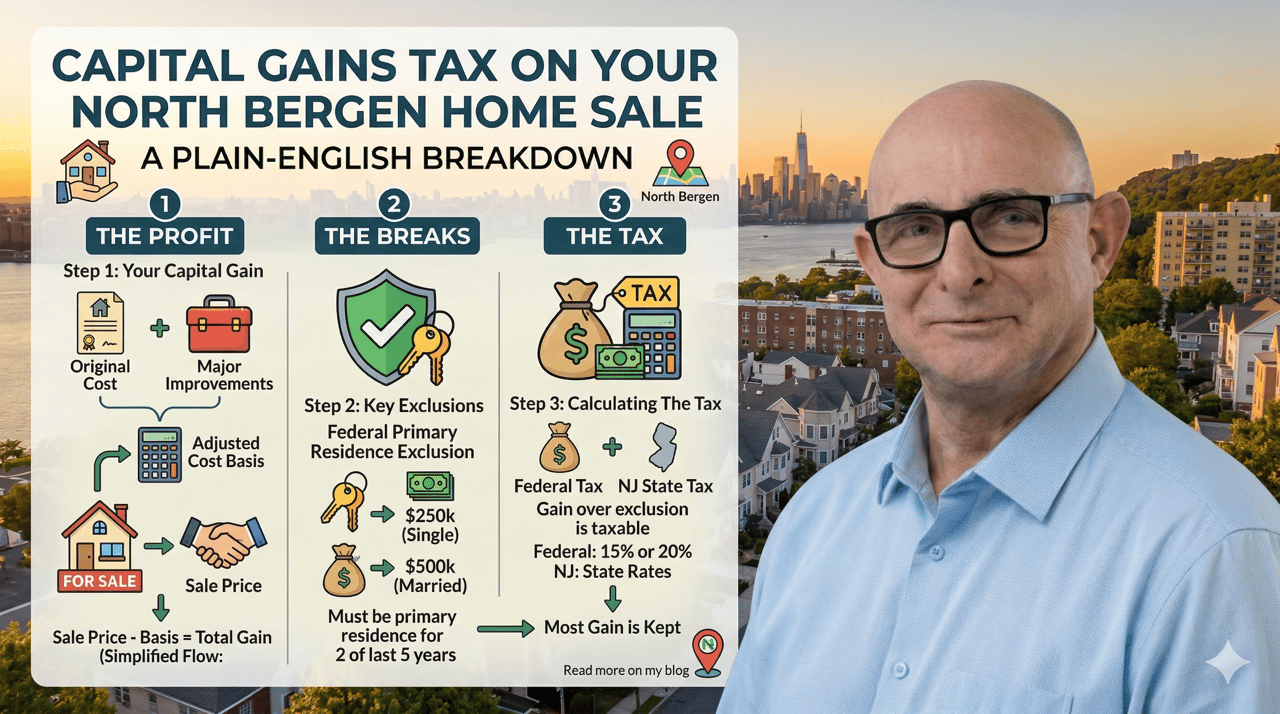 Capital Gains Tax on Your North Bergen Home Sale: A Plain-English Breakdown