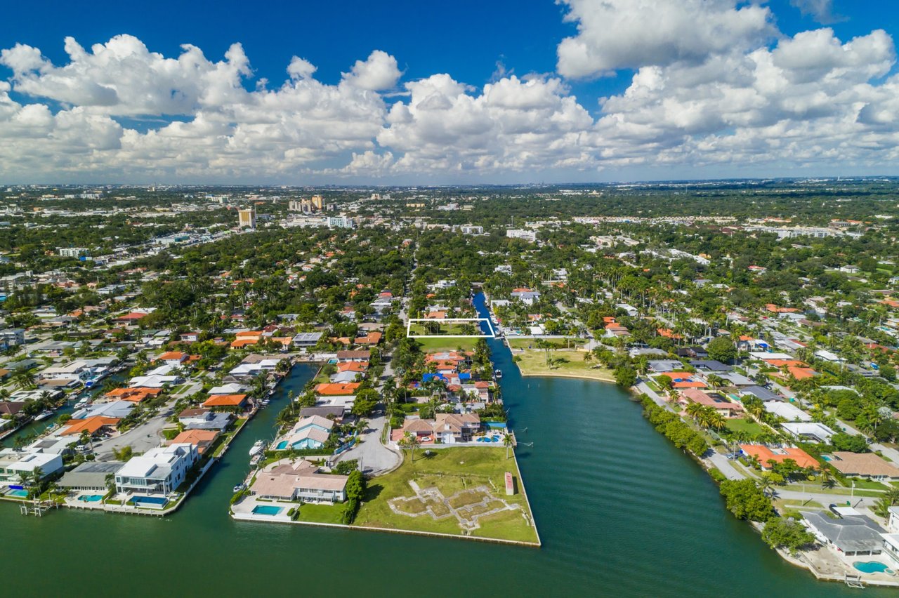 Miami Shores Adjacent Waterfront Lot Hits Market