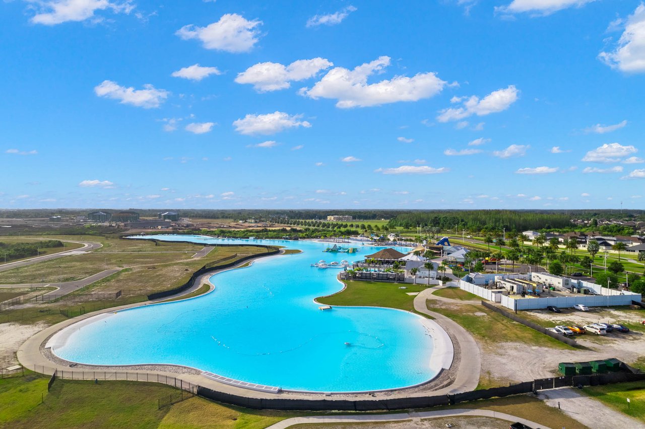 Birds Eye view of Epperson lagoon 