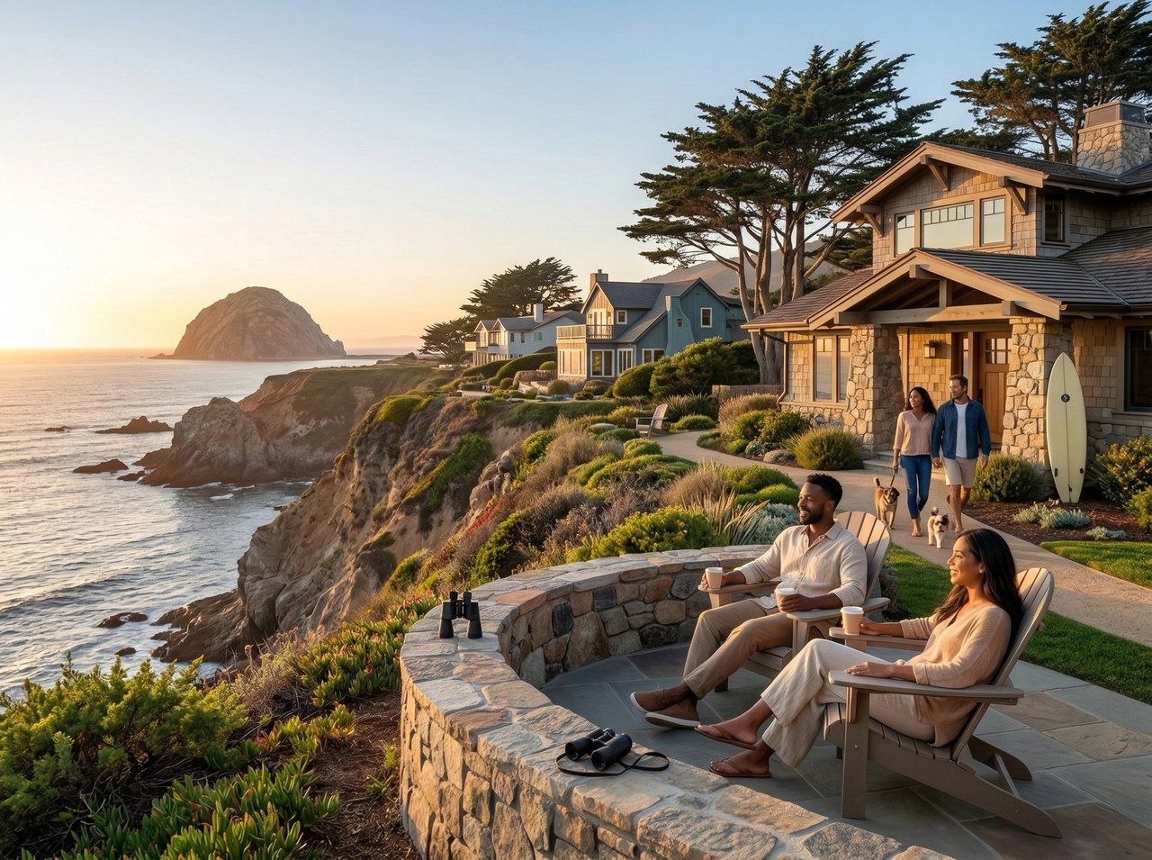 Coastal home overlooking the Pacific Ocean representing Central Coast real estate location value