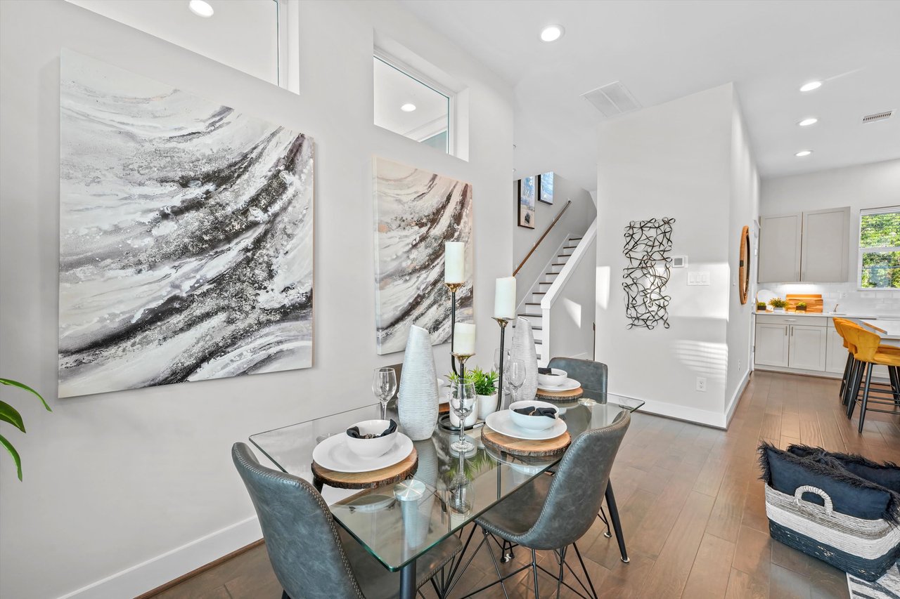 furnished living room in a Donovan Heights home