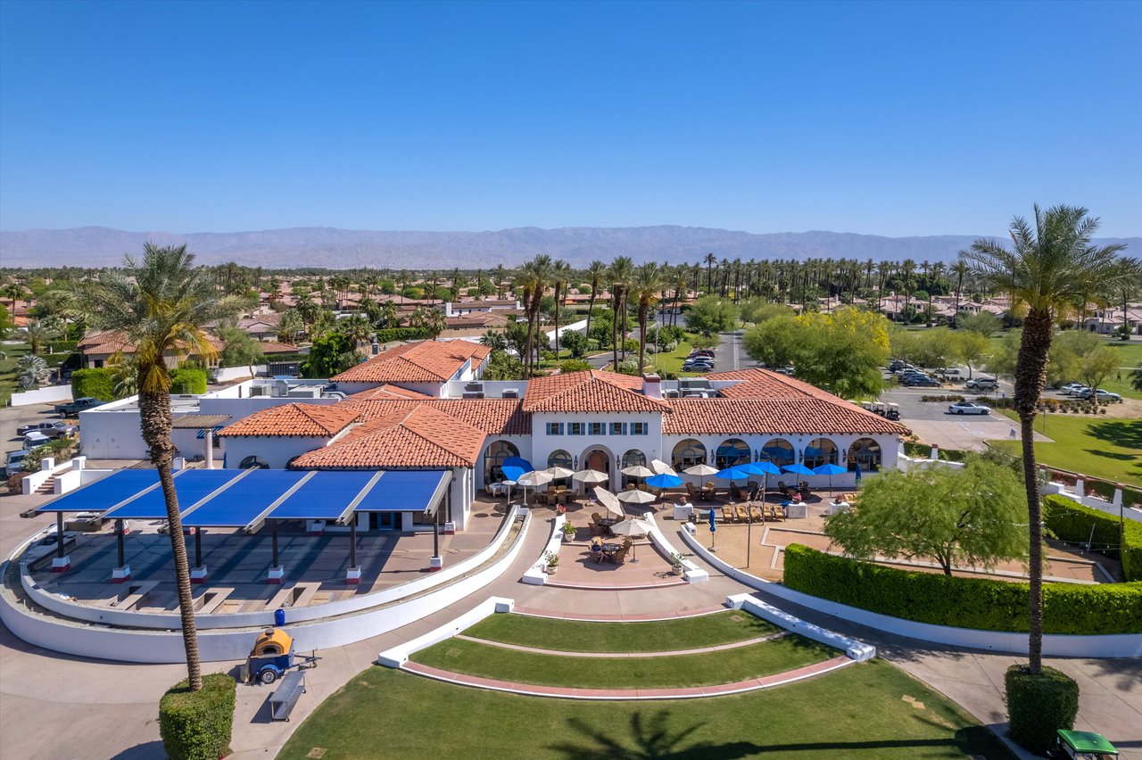 Aerial view of the Citrus Club clubhouse in La Quinta, California, where 162 homes have sold since 2021.