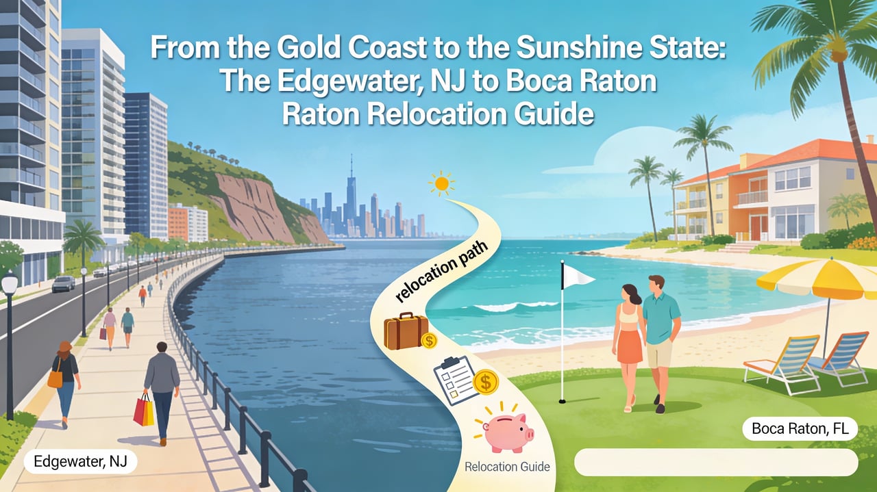 From the Gold Coast to the Sunshine State: The Edgewater, NJ to Boca Raton Relocation Guide
